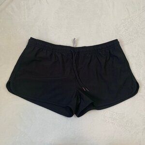 Rip Curl black 3" pull on elastic waist 3" workout shorts board shorts